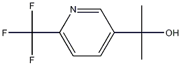 2-(6-(trifluoromethyl)pyridin-3-yl)propan-2-ol 化学構造式