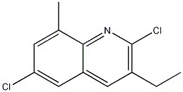 2,6-DICHLORO-3-ETHYL-8-METHYLQUINOLINE Structure