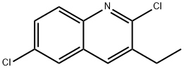 2,6-DICHLORO-3-ETHYLQUINOLINE 化学構造式