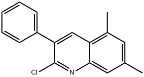2-CHLORO-5,7-DIMETHYL-3-PHENYLQUINOLINE Structure