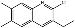 2-CHLORO-6,7-DIMETHYL-3-ETHYLQUINOLINE Struktur