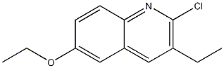 2-CHLORO-6-ETHOXY-3-ETHYLQUINOLINE Structure