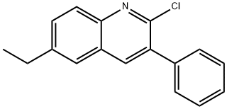 2-CHLORO-6-ETHYL-3-PHENYLQUINOLINE Structure