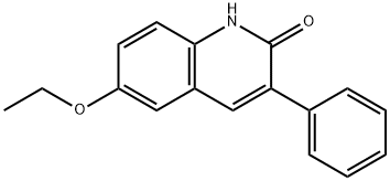 6-ETHOXY-3-PHENYL-2-QUINOLINOL 化学構造式