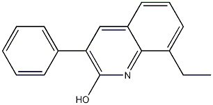 8-ETHYL-3-PHENYL-2-QUINOLINOL 化学構造式