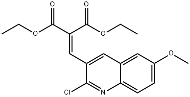 2-CHLORO-6-METHOXY-3-(2,2-DIETHOXYCARBONYL)VINYLQUINOLINE,1031928-67-2,结构式