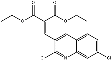 2,7-DICHLORO-3-(2,2-DIETHOXYCARBONYL)VINYLQUINOLINE Structure