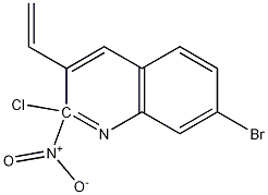 E-7-BROMO-2-CHLORO-3-(2-NITRO)VINYLQUINOLINE Struktur
