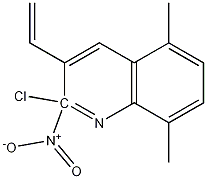 E-2-CHLORO-5,8-DIMETHYL-3-(2-NITRO)VINYLQUINOLINE 结构式