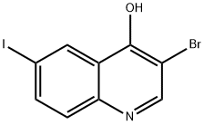 3-bromo-6-iodoquinolin-4-ol Structure