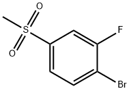 1-溴-2-氟-4-甲砜基苯,1032825-02-7,结构式