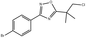 3-(4-Bromophenyl)-5-(1-chloro-2-methylpropan-2-yl)-1,2,4-oxadiazole Structure