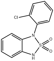 1-(2-Chlorophenyl)-1,3-dihydro-2,1,3-benzothiadiazole 2,2-dioxide 化学構造式