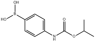4-(イソプロポキシカルボニルアミノ)フェニルボロン酸 化学構造式