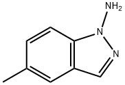 5-甲基-1H-吲唑-1-胺,1034874-66-2,结构式