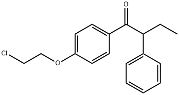 1-[4-(2-クロロエトキシ)フェニル]-2-エチル-2-フェニルエタノン 化学構造式
