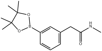 N-Methyl-2-[3-(4,4,5,5-tetramethyl-1,3,2-dioxaborolan-2-yl)phenyl]acetamide Structure