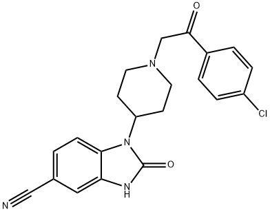 1037835-42-9 1-(1-(2-(4-chlorophenyl)-2-oxoethyl)piperidin-4-yl)-2-oxo-2,3-dihydro-1H-benzo[d]imidazole-5-carbonitrile