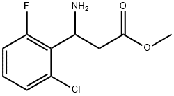3-氨基-3-(2-氯-6-氟苯基)丙酸甲酯,1038338-45-2,结构式