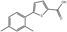 5-(2,4-二甲基苯基)噻吩-2-羧酸 结构式