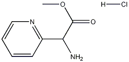 ALPHA-氨基吡啶-2-乙酸甲酯盐酸盐,1039356-77-8,结构式