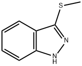 3-(METHYLTHIO)-1H-INDAZOLE,1040502-51-9,结构式