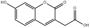 2-(7-Hydroxy-2-oxo-2H-chromen-3-yl)acetic acid 结构式