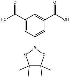 5-(4,4,5,5-Tetramethyl-1,3,2-dioxaborolan-2-yl)isophthalic acid Structure