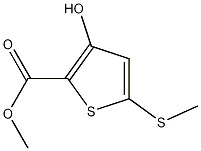 METHYL 3-HYDROXY-5-(METHYLTHIO)THIOPHENE-2-CARBOXYLATE Structure