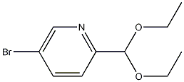 5-BROMO-2-(DIETHOXYMETHYL)PYRIDINE 化学構造式