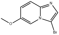 3-bromo-6-methoxyimidazo[1,2-a]pyridine,1044733-59-6,结构式