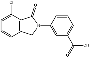 3-(7-chloro-1-oxoisoindolin-2-yl)benzoic acid Struktur
