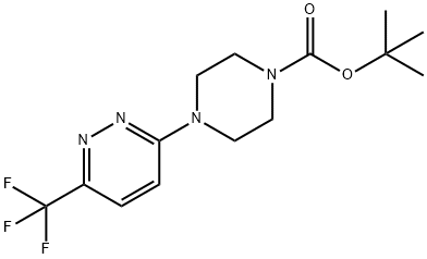 4-[6-(Trifluoromethyl)-3-pyridazinyl]-1-piperazinecarboxylic acid,tert-butyl ester 化学構造式