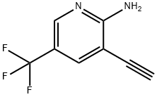 3-乙炔基-2-氨基-5-(三氟甲基)吡啶, 1048914-02-8, 结构式