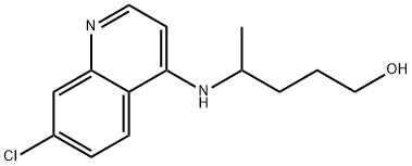 4-[(7-クロロ-4-キノリニル)アミノ]-1-ペンタノール 化学構造式