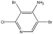 4-Pyridinamine, 3,5-dibromo-2-chloro Struktur