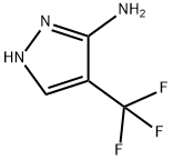 4-(トリフルオロメチル)-1H-ピラゾール-3-アミン 化学構造式