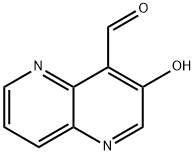 3-ヒドロキシ-1,5-ナフチリジン-4-カルブアルデヒド 化学構造式