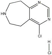 4-chloro-6,7,8,9-tetrahydro-5H-pyrimido[5,4-d]azepine hydrochloride Struktur