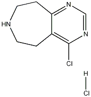 4-chloro-6,7,8,9-tetrahydro-5H-pyrimido[5,4-d]azepine hydrochloride Structure