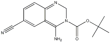 4-Amino-6-cyano-3(2H)-quinazolinecarboxylic acid-1,1-dimethylethyl ester Struktur