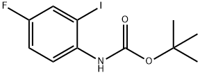 tert-Butyl 4-fluoro-2-iodophenylcarbamate Structure