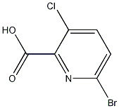 6-Bromo-3-chloropicolinic acid Structure