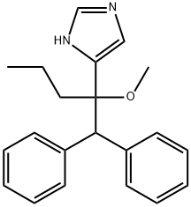 4-[1-(二苯基甲基)-1-甲氧基丁基]-1H-咪唑,106147-71-1,结构式