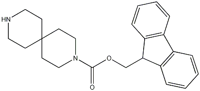 3,9-Diazaspiro[5.5]undecane-3-carboxylic acid, 9H-fluoren-9-ylmethyl ester Struktur