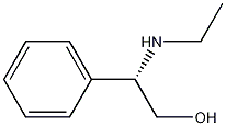 (S)-2-(ethylamino)-2-phenylethanol Struktur