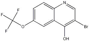 3-溴-6-(三氟甲氧基)喹啉-4(1H)-酮 结构式