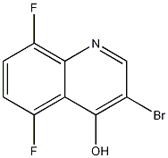 3-Bromo-5,8-difluoro-4-hydroxyquinoline Struktur