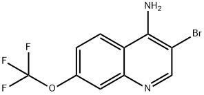 4-Amino-3-bromo-7-trifluoromethoxyquinoline Structure