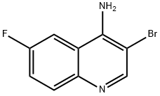 4-Amino-3-bromo-6-fluoroquinoline Structure